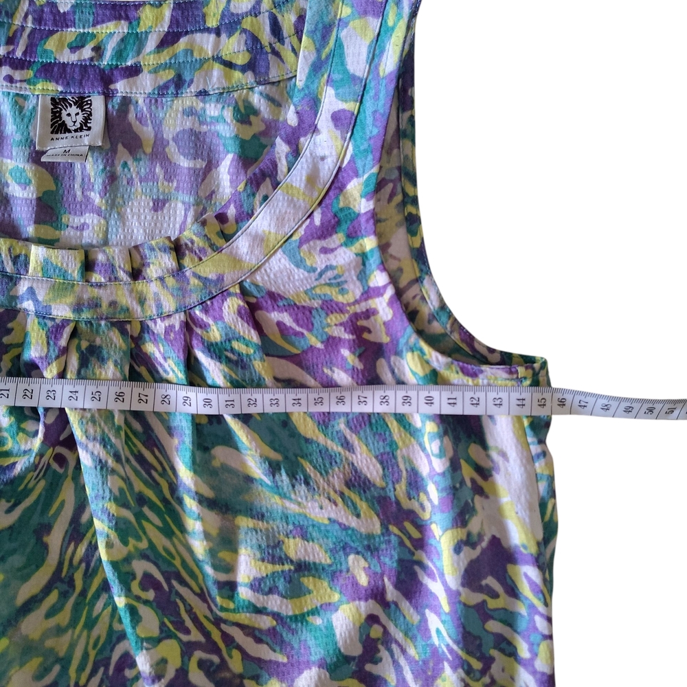 Anne Klein Multicolor Sleeveless‎ Blouse - Picture 7 of 9